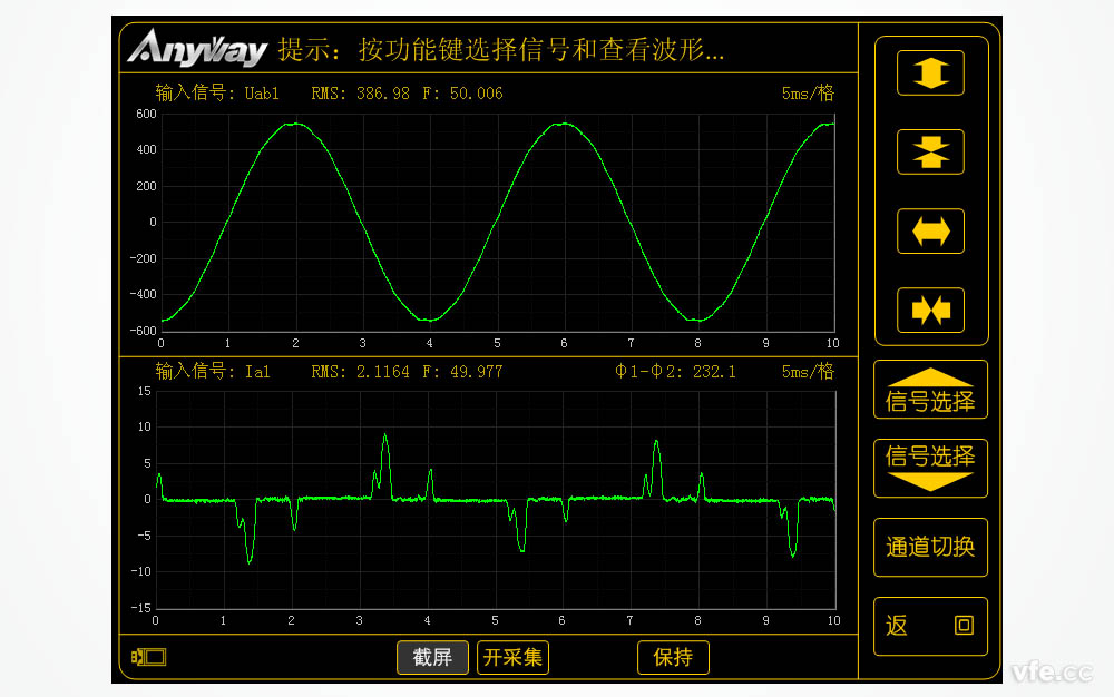 低壓變頻器輸入電流、電壓