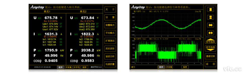 直驅(qū)永磁風(fēng)力發(fā)電機(jī)組試驗(yàn)臺(tái)測試界面截圖